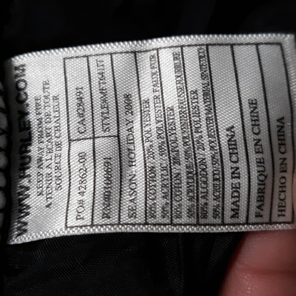 Hurley mens sweater hooded size M - Picture 8 of 8